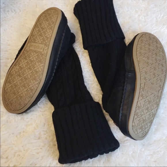 Mad Love Indoor/Outdoor Woven Knee-High Boots - Picture 3 of 6